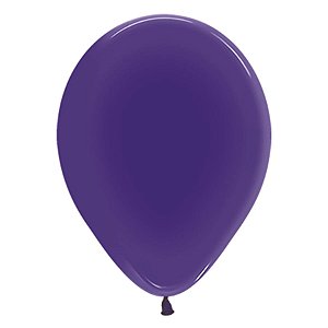 Balão Látex Cristal Violeta 5" / 13cm - 50 Un