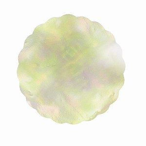 Tapetinho para Doces Nacarado Amarelo 7 cm - 100 Un
