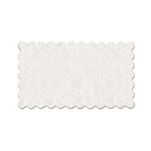 Tapetinho para Doces Renda Francesa Branca 13x20 - 100 Un