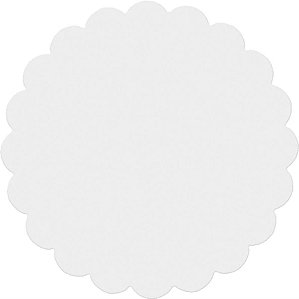 Tapetinho para Doces Matte Incolor 7 cm - 100 Un