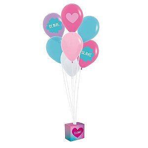 Festa Slime - Kit Balões para Decoração de Painel Slime