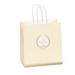 Sacola Papel para Um Meio Ovo Royalle Amarelo 350g - 10 Un