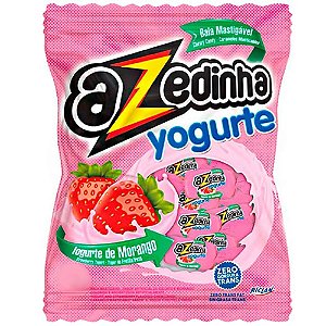 Bala Mastigável Azedinha Yogurte de Morango 500g - Riclan