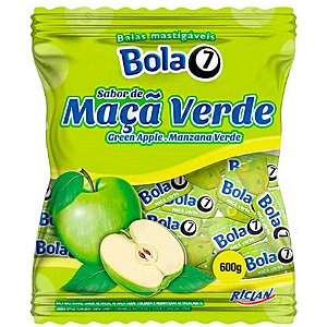 Bala Mastigável Bola 7 Maça Verde 500g - Riclan