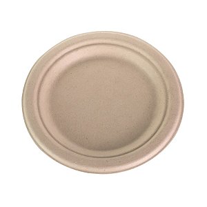 Prato para Sobremesa Bagaço Cana 18cm - 10 Un