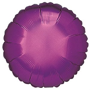 Balão Metalizado Redondo Roxo 18'' / 45cm