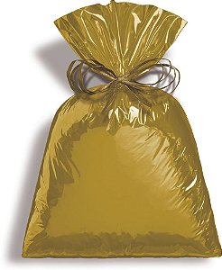 Saco Metalizado 8x22 Metalcor Dourado - 50 Un
