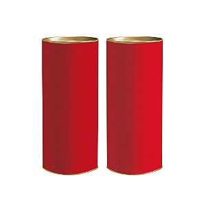 Lata para Presente 20x9,1cm Vermelho P - 1 Un