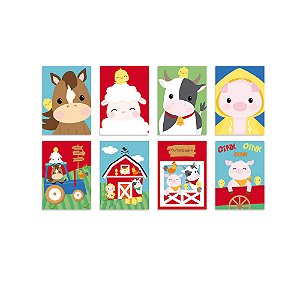 Cartaz Decorativo Festa Fazendinha 2 Sortida 25x35 - 8 Un