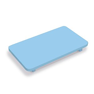 Bandejinha Elevação Retângular 9,5x17x1,6 cm Azul Claro