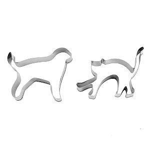 Cortador Inox Cão E Gato - 2 Un