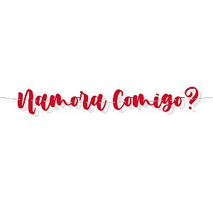 Faixa Decorativa Lettering Namora Comigo