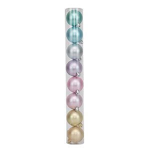 Bola Rainbow Mate 5cm - 8 Un