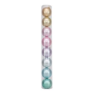 Bola Rainbow Mate 8cm - 8 Un