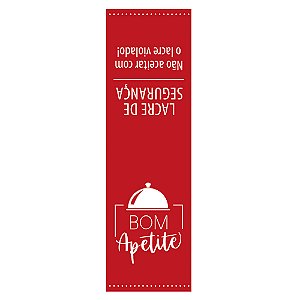 Lacre de Segurança Bom Apetite Vermelho 3X10 - 500 Um