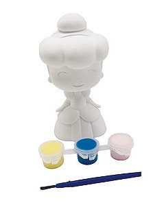 Lembrancinha - Kit Pintura em Gesso Cinderela - 4 Un