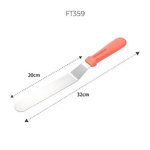 Espatula Curva Inox 32cm - FT359