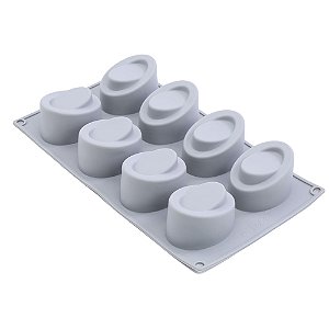 Forma de Silicone 30X17,5X4,5cm - Monoporção Oval