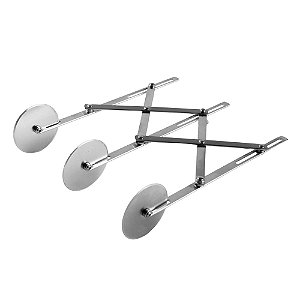 Cortador Carretilha Expansivel 03 Lam Retas 24,5X3cm - Cromus Allonsy