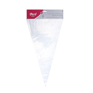 Saco de Confeitar Descartável 23,5X40,5cm Pt com 5 Un - Cromus Allonsy