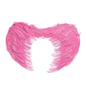 Acessório Asa Rosa Adulto