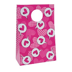 Caixa Trapézio Bag Love Cartoon P 14X6X19,5