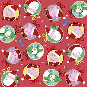 Saco 50X70 Natal Da Peppa - 25 Un