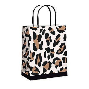 Sacola Papel Animal Print P 21,5X15X8