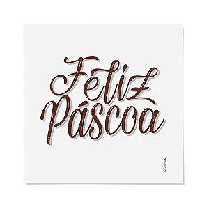 Cartela Transfer para Tecido Feliz Páscoa 8,5X9,5 - 2 Un