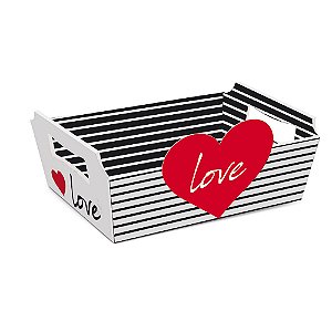Cesta de Cartão Love Mg 27X18,5X9,5