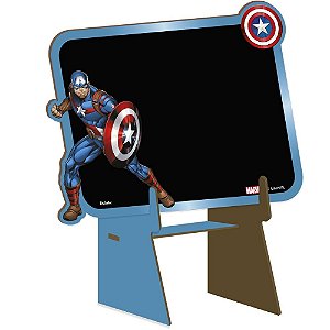 MDF Lousa Decorada P Capitão América Avengers - Festcolor - 1Un