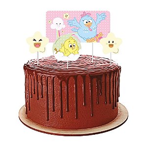 Topper para Bolo Galinha Pintadinha Candy  - Festcolor - 04Un