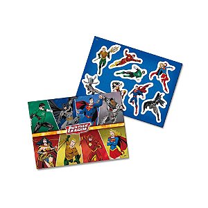 Kit Decorativo Liga da Justiça Ilustrada - Festcolor - 1Un
