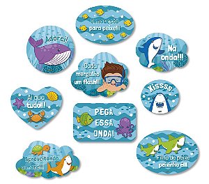 Kit Placas Fundo do Mar - Festcolor - 09Un