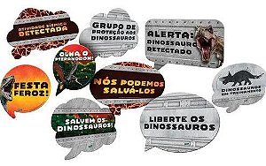 Kit Placas Jurassic World - Festcolor - 09Un