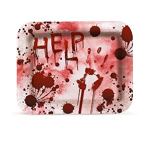 Bandeja Laminada Help Halloween Colorido UN - Cromus - 1 Un