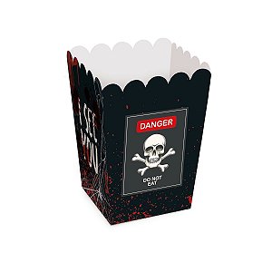 Caixa para Pipoca Danger Colorido - Cromus - 10 Un