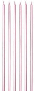 Vela Palito Gigante Rose Gold 35 cm - Silver Plastic - 6 un