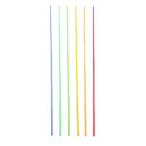 Vela Palito Gigante Candy Color Colorida 35 cm - Silver Plastic - 6 un