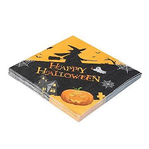 Guardanapo Estampado 32cm Bruxa Halloween - 20 Un