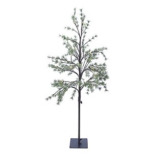 Pinheiro Decor 96Leds Verde Marrom 150cm Bivolt - 1 Un