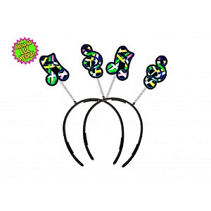 Tiara Notas Musicais Neon - 10 Un