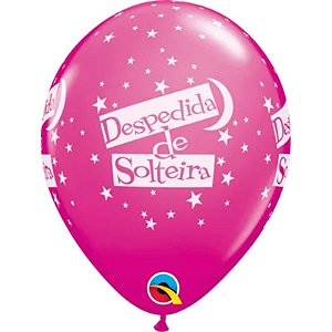 Balão Qualatex 11" - Qx Party Balloon Estampado - Pacote Com 6 Un Despedida De Solteria-Estr - 6 Un