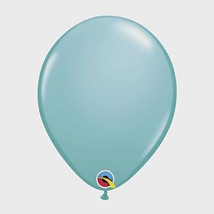 Balão Qualatex 11" - Qx Party Balloon Pkg Plain - Azul Caribe - 6 Un