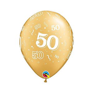 Balão Qualatex 11" - Qx Party Balloon Estampado - 50 - 6 Un