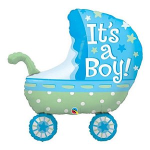 Balão Qualatex 35" - Shape - It'S A Boy!-Carrinho - 1 Un