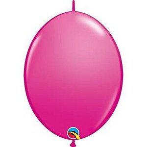 Balão Qualatex 6" - Q-Link Cereja Intenso - Liso Látex - 50 Un