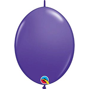 Balão Qualatex 6" - Q-Link Violeta - Liso Látex - 50 Un