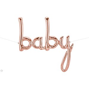 Balão Qualatex 46" - Escrita - Baby Rosê - 1 Un