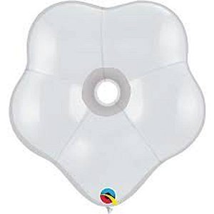 Balão Qualatex 16" - Geo Branco - Liso Látex Blossom - 25 Un